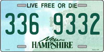 NH license plate 3369332