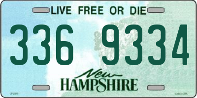 NH license plate 3369334