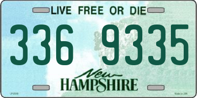 NH license plate 3369335