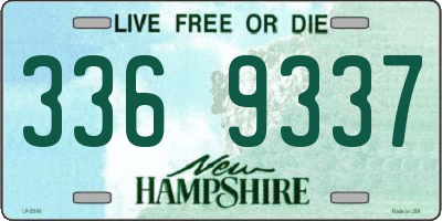 NH license plate 3369337