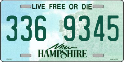 NH license plate 3369345