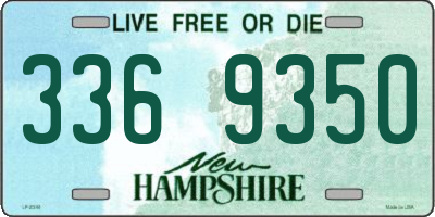 NH license plate 3369350