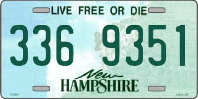NH license plate 3369351