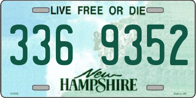 NH license plate 3369352