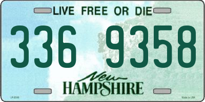 NH license plate 3369358