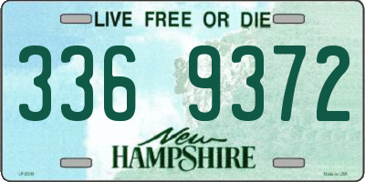 NH license plate 3369372