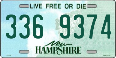 NH license plate 3369374