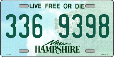 NH license plate 3369398