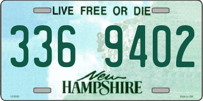 NH license plate 3369402