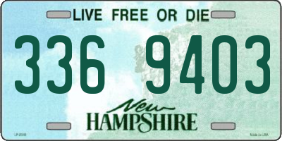 NH license plate 3369403