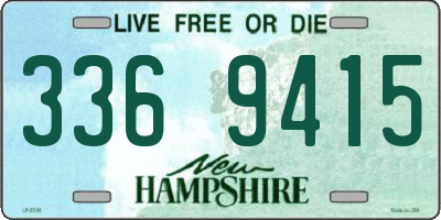 NH license plate 3369415