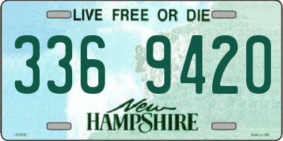 NH license plate 3369420