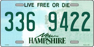 NH license plate 3369422
