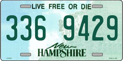 NH license plate 3369429
