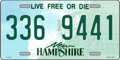 NH license plate 3369441