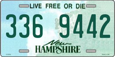 NH license plate 3369442