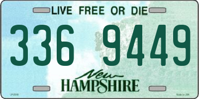 NH license plate 3369449