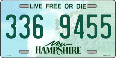 NH license plate 3369455