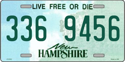 NH license plate 3369456