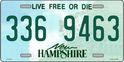 NH license plate 3369463