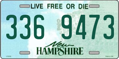 NH license plate 3369473