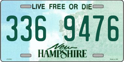 NH license plate 3369476