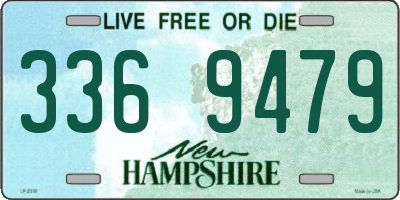 NH license plate 3369479