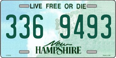 NH license plate 3369493