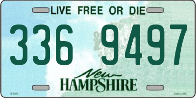 NH license plate 3369497