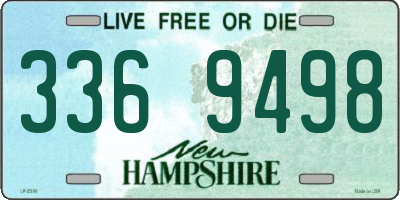 NH license plate 3369498