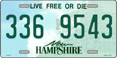 NH license plate 3369543