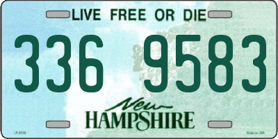 NH license plate 3369583