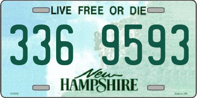 NH license plate 3369593