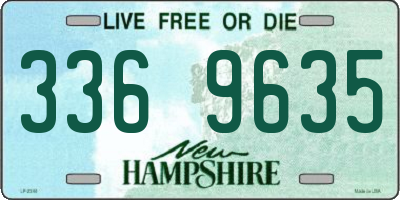 NH license plate 3369635