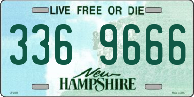 NH license plate 3369666