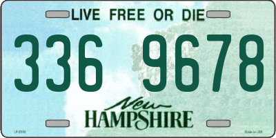NH license plate 3369678