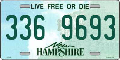 NH license plate 3369693