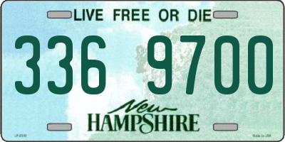 NH license plate 3369700