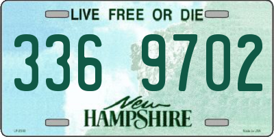 NH license plate 3369702