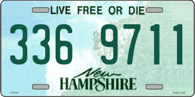 NH license plate 3369711