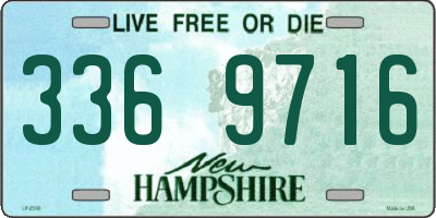NH license plate 3369716