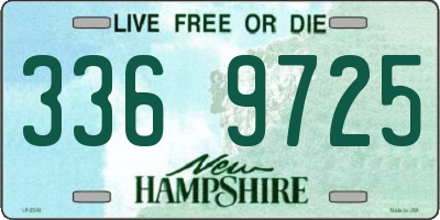 NH license plate 3369725