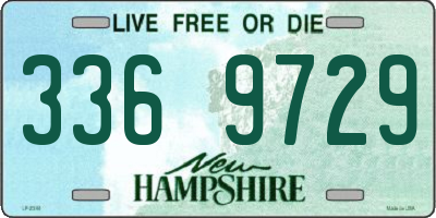 NH license plate 3369729