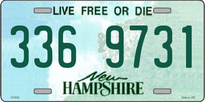 NH license plate 3369731