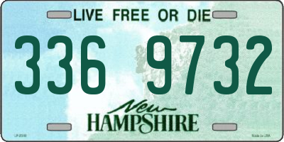 NH license plate 3369732