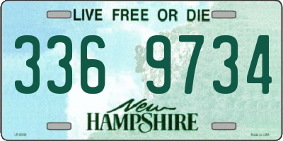 NH license plate 3369734