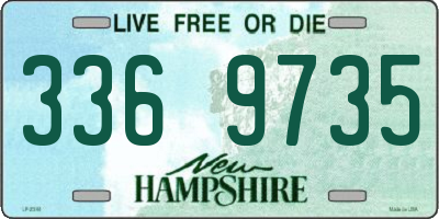 NH license plate 3369735