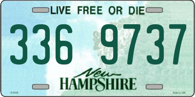 NH license plate 3369737