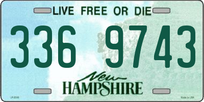NH license plate 3369743