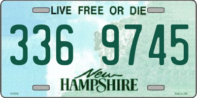 NH license plate 3369745